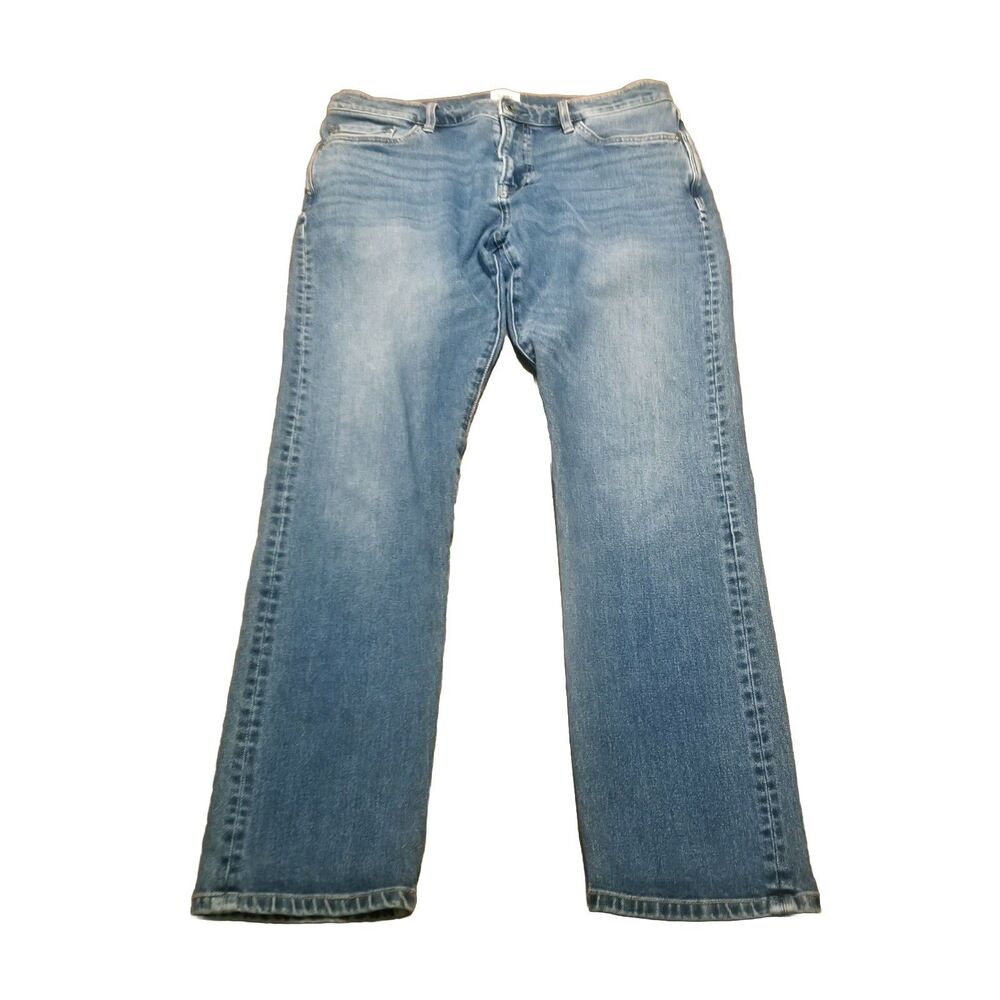 Flint & Tinder Jeans Men Size 33x30 Slim Fit Stretch Blue Denim Whiskers (32x29)